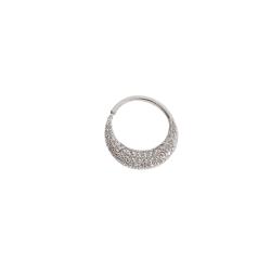 Piercing argola com cravejado 11mm