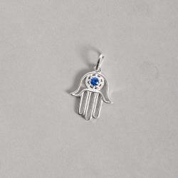 Pingente mão com zircônia 18mm