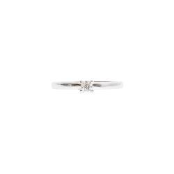 Anel solitário tradicional zircônia 3mm
