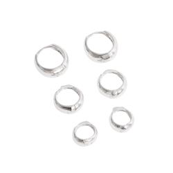 Trio argolas click 9, 11 e 13mm larga