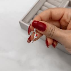 Berloque pingente taça 16mm elo cravejado