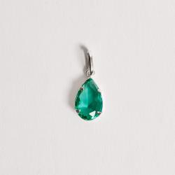 Pingente zircônia gota turmalina 12mm