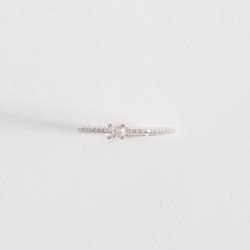 Anel meia aliança com solitário moissanite 3mm 