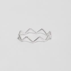 Anel zigzag torcido