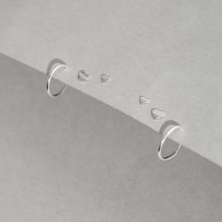 Trio corações com argola