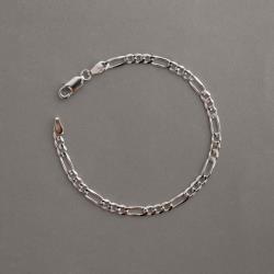 Pulseira infantil corrente 3x1 flat 3.8 17cm