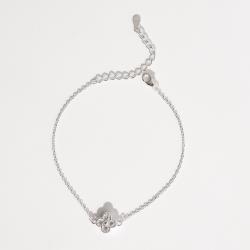 Pulseira entremeio trevo cravejado 9mm