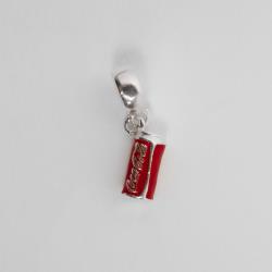 Berloque pingente latinha Coca-Cola 11mm resina