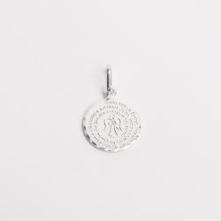 Pingente medalha Santo Anjo 12mm