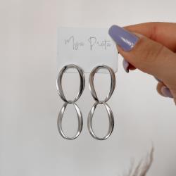 Brinco elos ovais 48mm