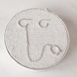 Argola 13mm tarraxa com corrente piercing fake