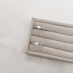 Anel coração com zircônia