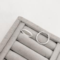 Argola click 23mm cravejado frente e interior importado